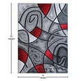 thumbnail image 4 of Flash Furniture Jubilee Rectangular Contemporary Black, Red Area Rug, 8' x 10', 4 of 5
