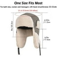 thumbnail image 2 of IC ICLOVER Trapper Hat with Ear Flaps for Men Women, Outdoor Warm Winter Hat Aviator Windproof Ski Cap, Gray, 2 of 8