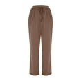 thumbnail image 3 of SIYUDAN Womens Trousers Women Pants Casual Coffee Adult Womens Pants Lightweight Summer Pants Women Womens Elastic Waist Pants Women'S Fall Pants, 3 of 4