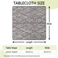 thumbnail image 2 of Stylish and Practical Boho Tablecloth, 36x36 Inch Square Floral Cover with Elastic Hem for All-Season Use Indoors Out, 2 of 6