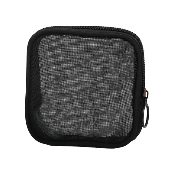 Mini Pocket Wallet Mesh Zipper Travel Toiletries Cosmetic Organizer Pouch For Storage