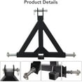 thumbnail image 6 of 3 Point 2" Hitch Receiver，3 Point Hitch Quick Attach Category 1 Tractor Tow Drawbar Adapter Versatile Quick Hitch Adapt Compatible with Kubota, Mahindra, John Deere, Massey Ferguson, New Holland, 6 of 7