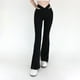 thumbnail image 1 of MKLEKYY Leggings de cintura alta para mujer, calados, acampanados, para yoga y fitness, informales, modernos, para entrenamiento, 1 of 4