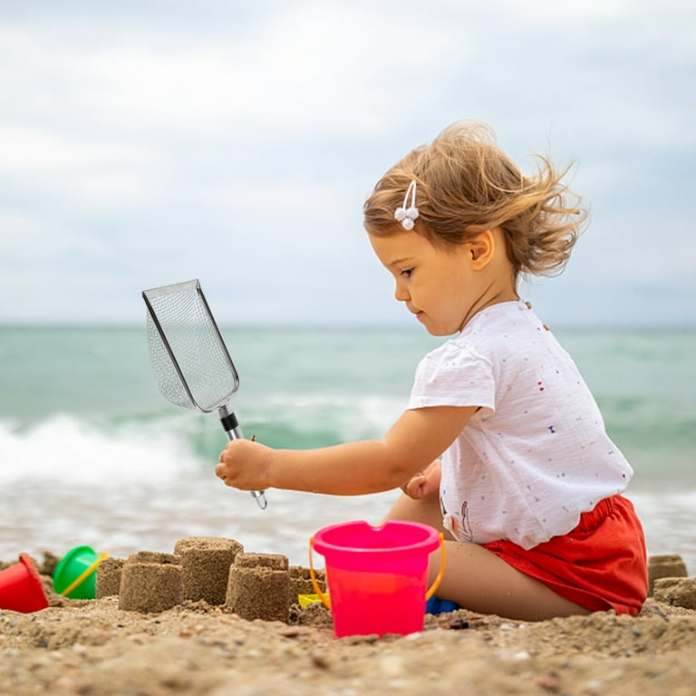 Sand Filter Dig Shovel Large Beach Shovel Multi use Filter Shovel Beach Sand Shovel Mesh Shovel