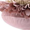 thumbnail image 5 of JWH Decorative 3D Flower Throw Pillows for Bedding Living Room Sofa Couch Decor Round Shaped Cushions 14 inch Dusty Pink White, 5 of 8