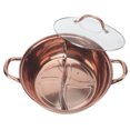 thumbnail image 3 of Stainless Steel Hot Pot Pot with Divider, 30.3cm Diameter Premium Hot Plate Cookware Set Ramen Cooker, Soup Base Korean BBQ Multi Mandarin Duck Pot for Induction Cooktop Gas Stove, 3 of 8