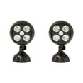 thumbnail image 1 of Mighty Power Capteur de Mouvement Sans Fil 4 Ultra CREE Lumineux LED Projecteur, 2-Pack, Résistant aux Intempéries, Brun, 1 of 4