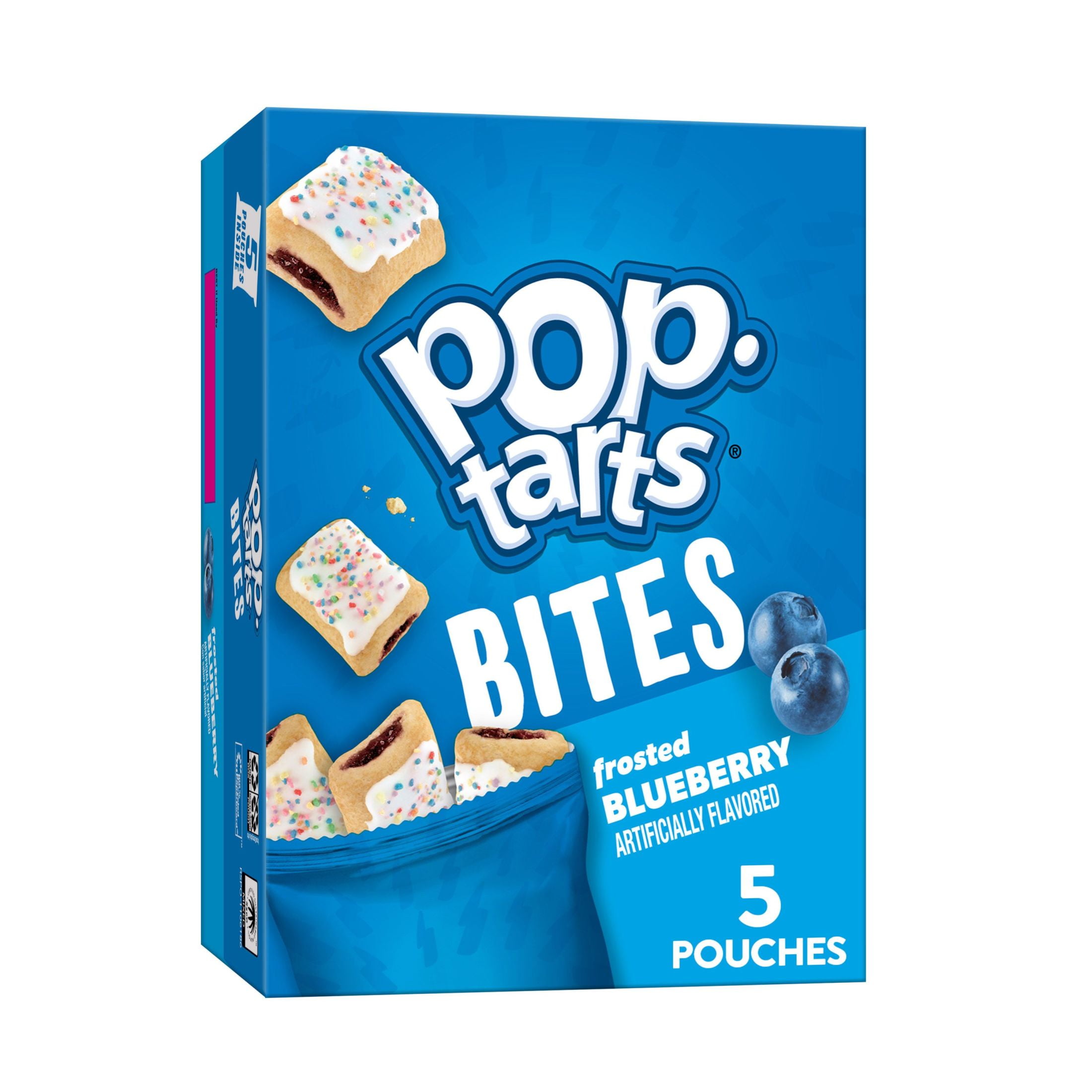 Pop Tarts Frosted Blueberry Breakfast Baked Pastry Bites, 7 oz, 5 Count