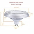 Ar111 Led Gu10 Bulb Dimmable 15w Equivalent Halogen 120w 30°beam Warm