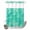 Green, variant on No Hook Shower Curtain, Green Waves Shower Curtains for Bathroom with See Through Top Window, Seaside Summer Ocean Nautical Coastal Waterproof & Washable Bath Curtain 60"x72"