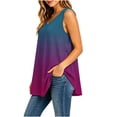 thumbnail image 6 of Avirosel Women's Plus Size Tank Tops V Neck Casual Lightweight Sleeveless Loose Fit Tunic Blouse for Summer Purple, 6 of 8