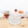 thumbnail image 4 of Glass Cooking Pot with Lid Heat Resistant Glass Saucepan Borosilicate Glass Cookware Pot, 4 of 5