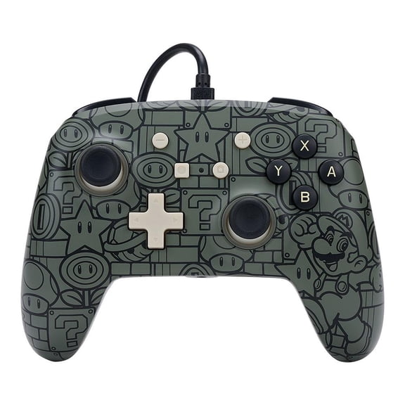 Control Alámbrico Nintendo Switch Power A Mario Power Up