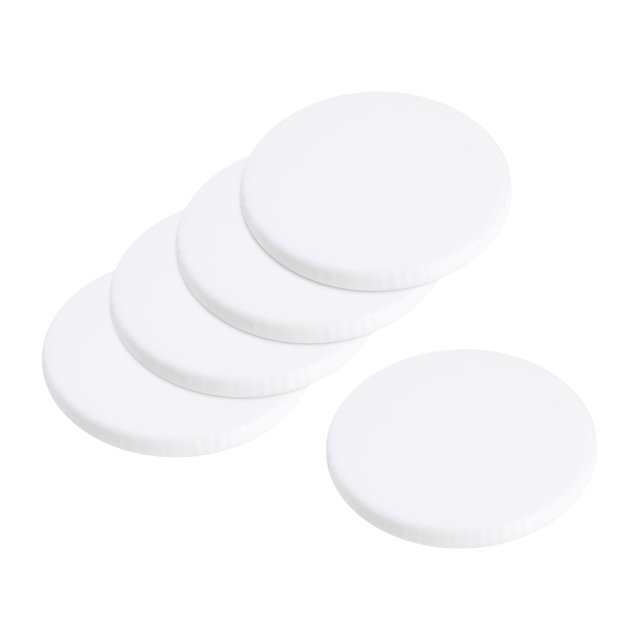 Unique Bargains 20MM Round Miniature Model Bases, 2MM Thick Circular Base, White 10 Pack