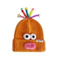 thumbnail image 2 of LADIGASU Lindo y Divertido Gorro de Lana de Punto,Ojos y Antenas Fresco y Dulce para Salir a La Calle Gorro de Lana Boca de Salchicha Rebajas Hoy Liquidación 1* Sombrero, 2 of 4
