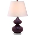 thumbnail image 5 of SAFAVIEH Eva 24 in. Purple Glass Table Lamp with Off-White Cotton Shade, Set of 2, 5 of 9