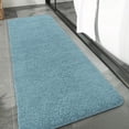thumbnail image 6 of Junovo Soft Bathroom Rug Runner Absorbent Microfiber Bath Rugs for Bathroom Non Slip Bath Mat for Tub, Shower Floor,24"x72",Spa Blue, 6 of 6