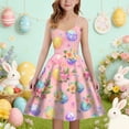 thumbnail image 2 of Shadoumai Easter Dresses for Toddler Girls Happy Easter Bunny Flutter Sleeve Comfortable Loose Dance Party Dresses Baby Girls' Clothing Sets, 2 of 4