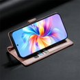 thumbnail image 6 of Leather Case For Google Pixel 9a 6.3",Embossed Totem Wallet With Card Holder,Wristband, Shockproof Kickstand Magnetic Cover,Rose Gold,For Google Pixel 9a, 6 of 7