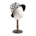 thumbnail image 5 of Cow Pattern Printed Bucket Beach Sun Hat Double to Wear Breathable Black, 5 of 8