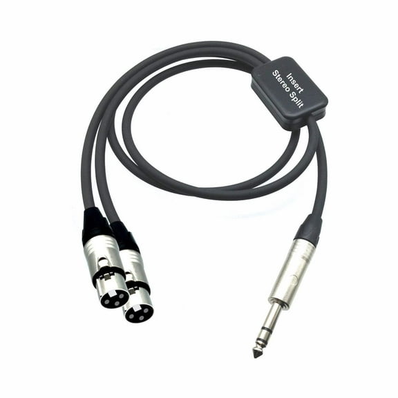 AMERICAN RECORDER PRO Series TRS to XLR Female Insert Stereo Split Cable