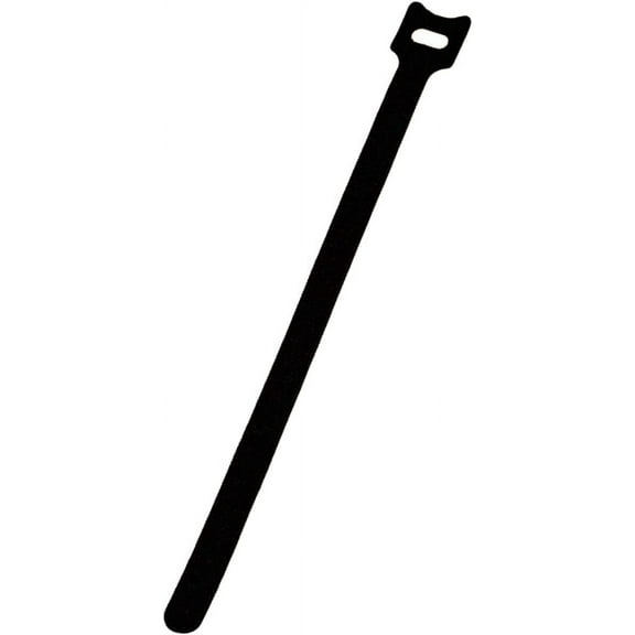 10 Inch Hook and Loop Reusable Strap Cable Cord Wire Ties 50 Pack Black