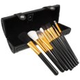 thumbnail image 5 of Makeup Brush Pouch Cosmetics Bag Storage Protection Button Closure Black 18.50X6.50X6.00CM 1Pack, 5 of 5