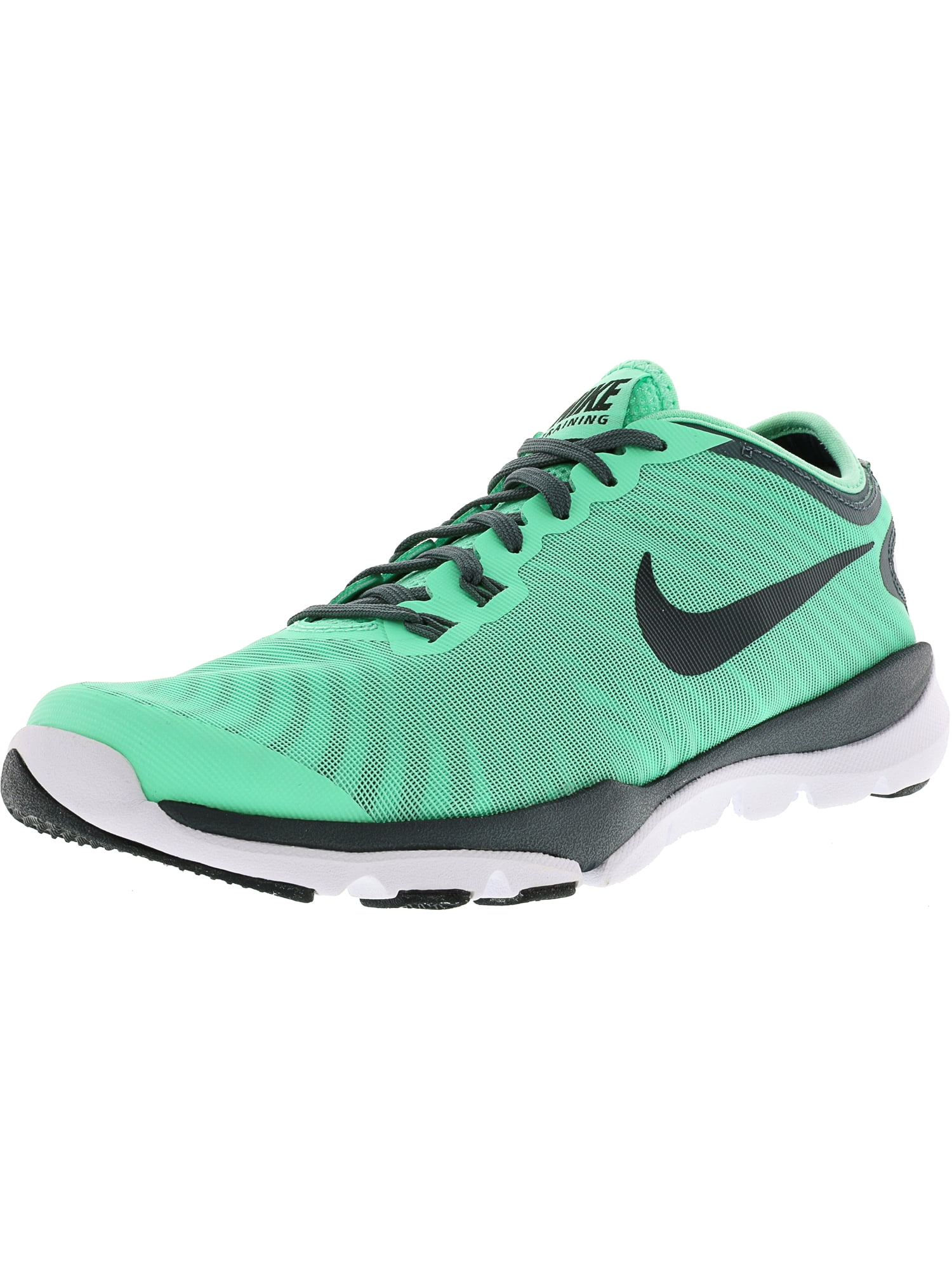 Nike Women's Flex Supreme Tr 4 Green Glow / Seaweed White AnkleHigh Cross Trainer Shoe 11M