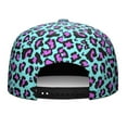 thumbnail image 4 of Unisex Leopard Print Flat Brim Snapback Hat - Adjustable Streetwear Cap with Full Panel Design for Men & Women, 4 of 6
