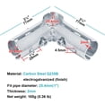 thumbnail image 3 of Suitable for OD Adapter Gasket Silver PE 100mm Stainless Steel Pipe, 3 of 5