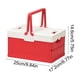 thumbnail image 3 of Uuiauoio Collapsible Storage Bins Box with Lids and Handle, Portable Plastic Storage Crate Containers Totes, Stackable Foldable Camping Basket Supplies for Camp Fishing Car RV, Office, 3 of 6