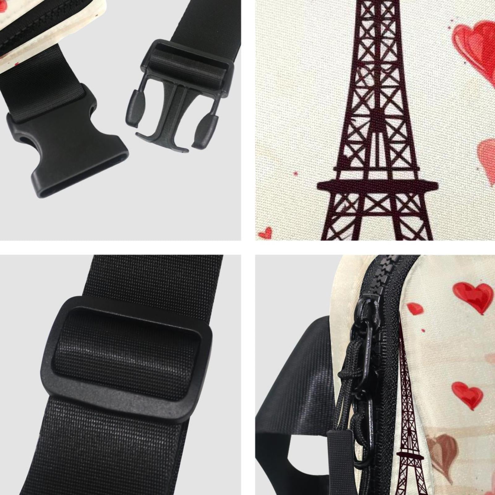Valentine's Day Sling Bag with Extension Strap - Lightweight Adjustable Unisex Fanny Pack for Waist Packs