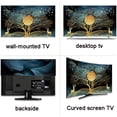 thumbnail image 3 of 50-52 Inches TV Cover, Polyester Dust Proof TV Screen Protector Cover Fabric for LCD LED, Indoor Bedroom Living Room Decoration Smooth Soft Dust Cover with Painting Printing, 3 of 7
