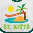 thumbnail image 4 of Inktastic I Love St. Kitts Boys or Girls Baby Bib, 4 of 4