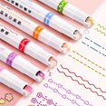 thumbnail image 3 of Mini Stylos à Rouleau pour Tampons, Ensemble de Marqueurs Colorés Bricolage pour Notes, Fournitures Scolaires, Lot de 2, 3 of 7