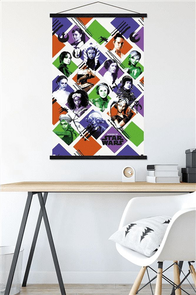 Star Wars: Saga - Women of Star Wars Wall Poster with Magnetic Frame, 22.375" x 34"