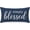 Navy Blue, variant on Decorative Lumbar Pillow Cover 12x20 for Sofa Couch or Bed, Sage Green Simply Blessed Throw Cushion Case, Farmhouse Spring Summer Bedroom Decor and Nature Themed Accent
