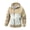 Khaki, variant on Jacket Waterproof Men Men Winter Casual Patchwork Hooded Zipper Pockets Long Sleeve Coat Loose Fit Fall Winter Outdoor Hiking Workout,Khaki
