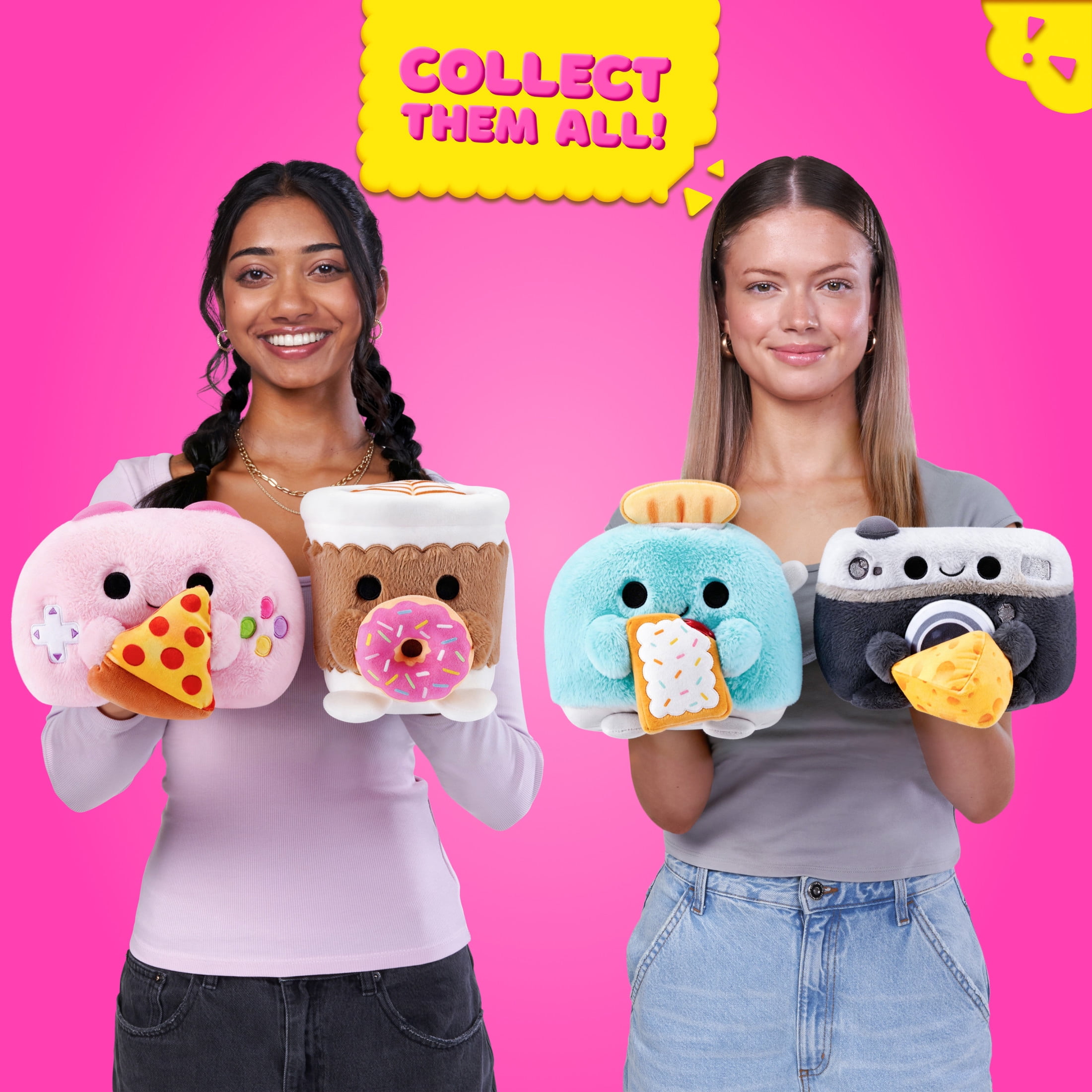 Snackles Core Series 2 Camera with Cheese by ZURU - Ultra-Soft 8-inch Plush Toy for All Ages