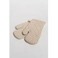 thumbnail image 2 of Fabstyles Bistro Stripe Oven Mitt Set: Stylish Safety for Your Kitchen, 2 of 3