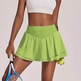 thumbnail image 2 of RYRJJ Women Tennis Skirts with Pockets High Waisted Golf Skirts Athletic Skorts Pleated Mini Skirt Workout Sport Runing(Green,S), 2 of 8