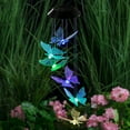 thumbnail image 5 of Pcapzz Wind Chime,Butterfly Wind Chime,Butterfly Solar Lights 120mAh Decorative Wind Chime Colorful Light Waterproof Hanging Lamp for Garden Home Yard, 5 of 10