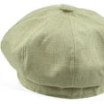 thumbnail image 6 of CoCopeaunts Newsboy Cap Cotton Linen Beret Hats for Women Summer Vintage Solid Octagonal Cap Ladies Baker Boy Artist Cap, 6 of 7