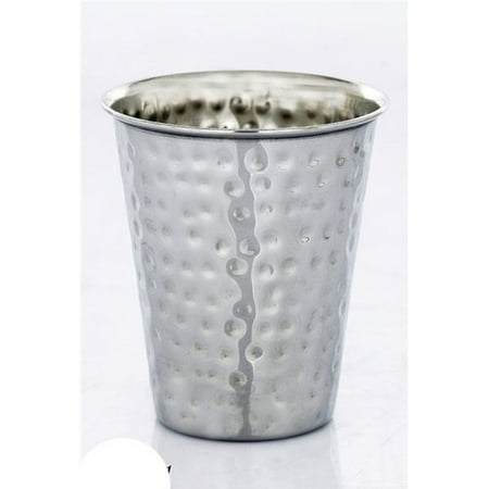 Jerusalem Kiddush Cup - Ben and Jonah Stainless Steel Hammered Kiddush Cup