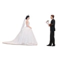 thumbnail image 3 of HILABEE 2Pcs 1/64 Miniature Figures Couples Small Tiny Painted Micro Landscape Decor Wedding, 3 of 9