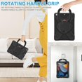thumbnail image 4 of KOMI for iPad 9th/ 8th/ 7th Generation Case (iPad 10.2 inch Rugged Case 2021/2020/2019) with Screen Protector, Rotating Stand/Pencil Holder/Carrying Shoulder Strap Ring Kickstand Carnival Night-Black, 4 of 5