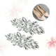 thumbnail image 4 of Hebilla de cristal para zapatos de moda, clip de diamantes de imitación para zapatos, accesorios de decoración para zapatos DIY de plata para bodas, novias y mujeres., 4 of 7