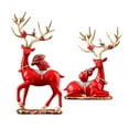 thumbnail image 5 of kowaku Elk Deer Figurines Home Decor, Cute Animal Statues,Souvenir Gifts Realistic Couple Deer Ornaments Sculptures for Indoor, 5 of 9