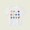 thumbnail image 2 of 2025 Garçons Hauts Été Planète Uni Coton Hauts Imprimés Garçons Filles Décontracté Sans Manches Chemises pour Col Rond Manches Courtes T-Shirts Graphiques Garçons T, 2 of 5