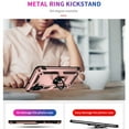 thumbnail image 5 of Decase for Samsung Galaxy A54 5G, Military Grade Drop Protection Magnetic Ring Holder Kickstand Protective Heavy Duty Support Car Mount Holder Phone Case, Rosegold, 5 of 9